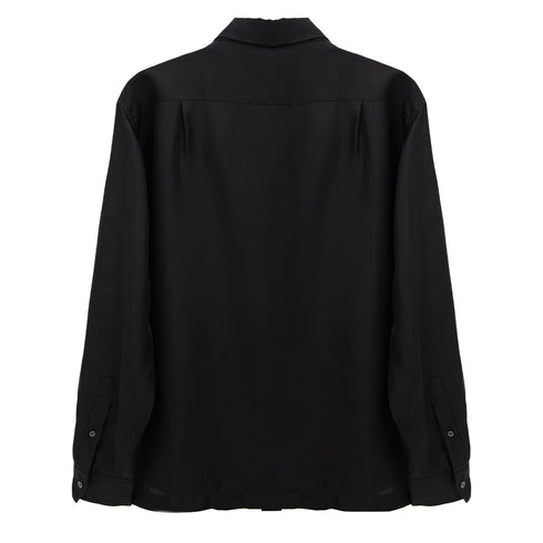 Hello Sunflower Silk Shirt Black 999 4133 Degli Uberti